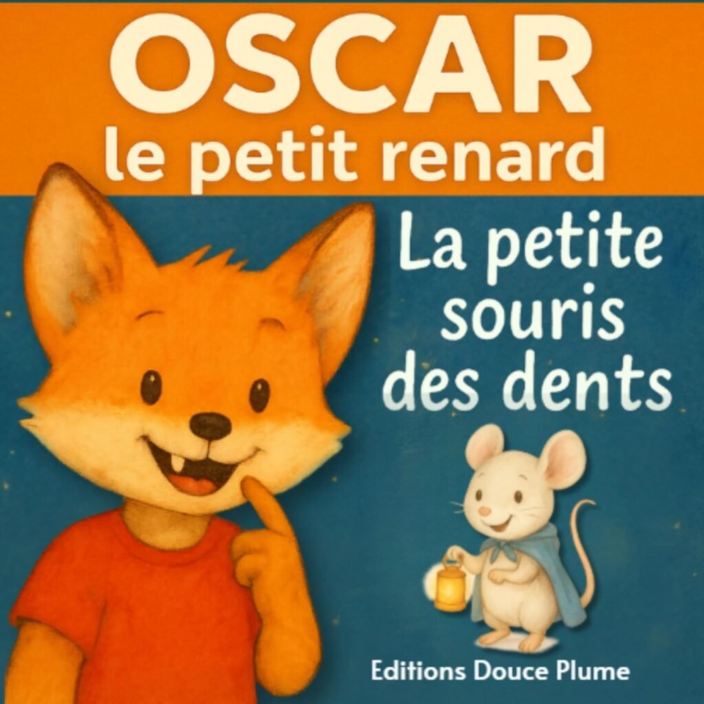 Couverture de l’album jeunesse "La petite souris des dents" avec Oscar le petit renard et une souris, pour enfants dès 3 ans