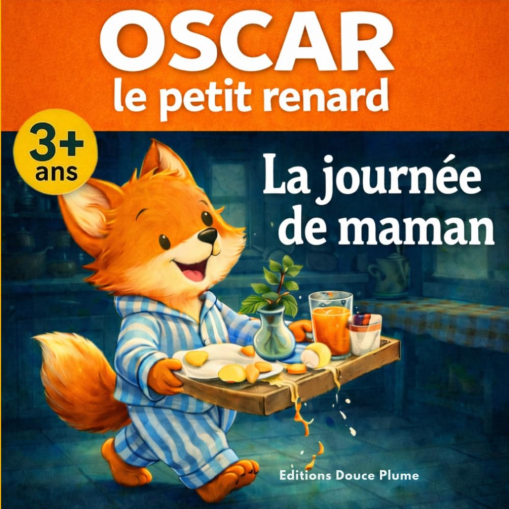 La journée de maman avec Oscar le petit renard, album illustré pour enfants dès 3 ans sur l’amour familial et la gratitude